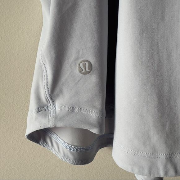 Lululemon Run Off-Route Tank top Fitted Sleeveless Blue sheer panel double strap - Picture 7 of 8